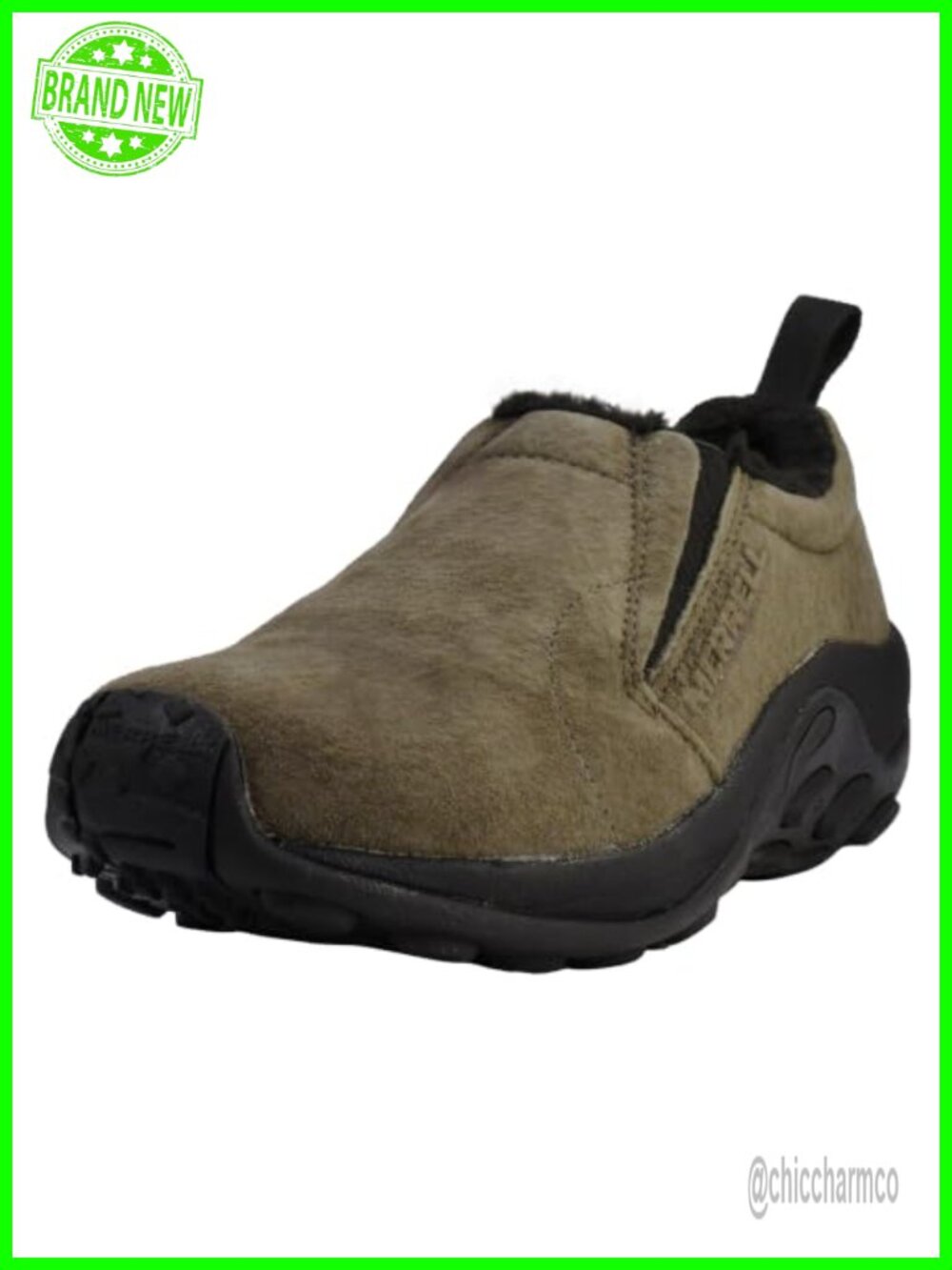 Jungle Moc Cozy Waterproof Pig Suede Leather Slip-On Loafers